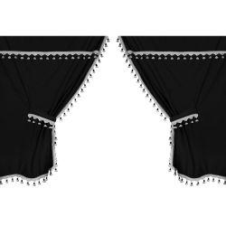 Rideaux en microfibre noir...