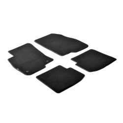 Tapis fabriqué noir Abarth...