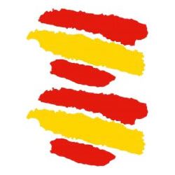 ADHESIVO TRAZOS ESPAÑA 6X8 CM