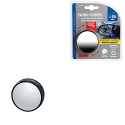 Round convex adhesive mirror