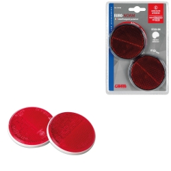 Red oval reflectors 65 mm 2...
