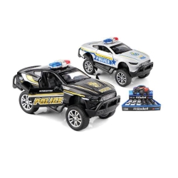 Police cars metal friction...