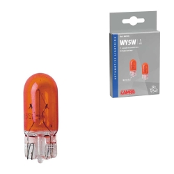 LAMPARA WY5W 12V AMBAR SIN...