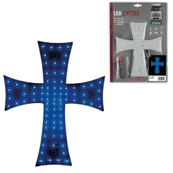 Croix lumineuse bleue 24V...