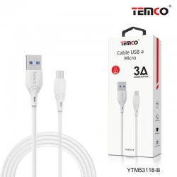 USB USB Cabo 1M 3A Branco