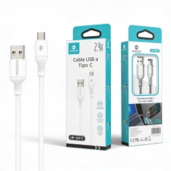 CABLE USB A TIPO C 1M 2.4A...