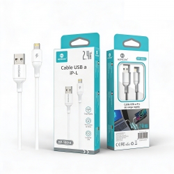 CABLE USB A IPHONE 1M 2.4A...