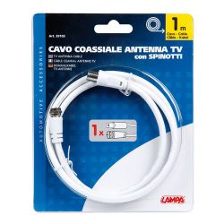 ▷ Cable coaxial para antena de TV 1 Metro - Solocamión Repuestos