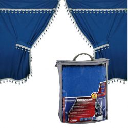 Blue curtains of 9 pieces...