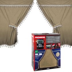 Beige truck curtains 9 pieces
