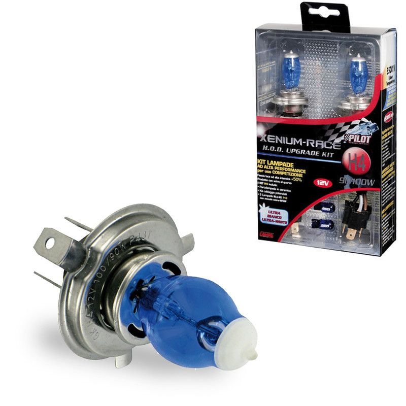 LAMPARA H4 XENON 12V 90/100W P43T 2 UNIDADES)