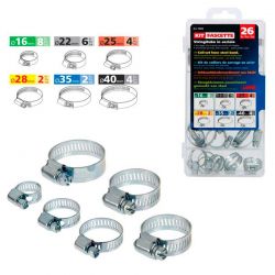 Steel hose clamp (26 pieces)