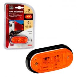 Lumble latéral ovale 2 LED...